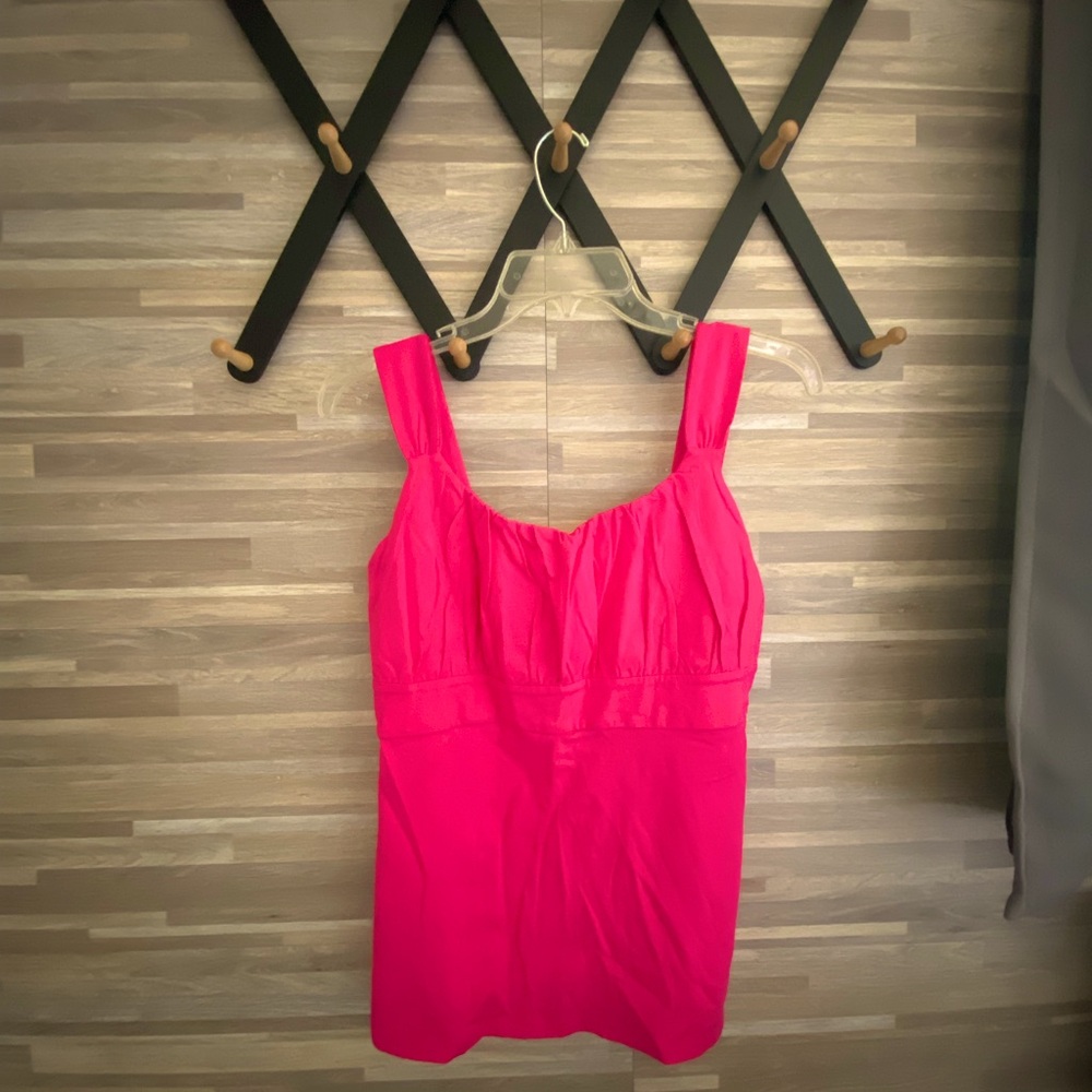 Pink Sleeveless Peplum